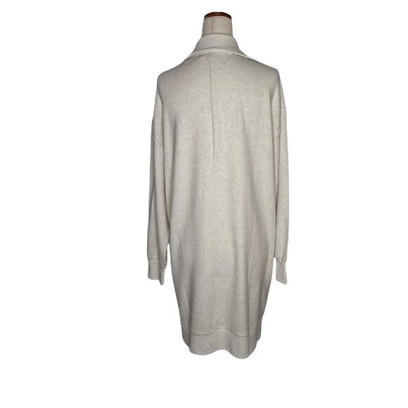 NWOT Faherty Legent Quarter Zip Long Sleeve Off White Minidress – Small - Picture 7 of 9